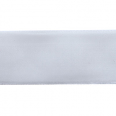 Лента бархатная нейлон, шир.25 мм, (упак. 45,7м), цв.01-белый - купить в Великих Луках. Цена: 981.09 руб.