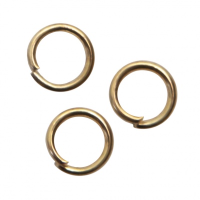 Кольцо  соединительное для бижутерии 5 мм, цв.-золото - купить в Великих Луках. Цена: 0.44 руб.