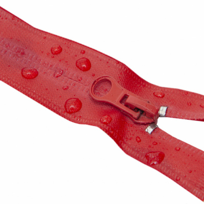 Молния водонепроницаемая PVC Т-7, 60 см, разъемная, цвет (820) красный - купить в Великих Луках. Цена: 49.39 руб.