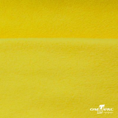 Флис DTY 14-0760, 240 г/м2, шир. 150 см, цвет яркий желтый - купить в Великих Луках. Цена 640.46 руб.