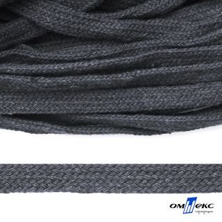 Шнур плетеный d-8 мм плоский цв 1013 т серый (1)