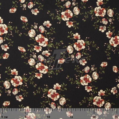 Плательная ткань "Фламенко" 3.1, 80 гр/м2, шир.150 см, принт растительный - купить в Великих Луках. Цена 239.03 руб.