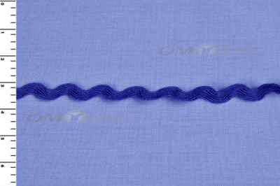 Тесьма плетеная "Вьюнчик"/синий - купить в Великих Луках. Цена: 40.72 руб.