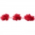Тесьма плетеная "Рюш", упак. 9,14 м, цвет красный - купить в Великих Луках. Цена: 46.82 руб.