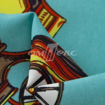 Плательная ткань "Фламенко" 16.2, 80 гр/м2, шир.150 см, принт этнический - купить в Великих Луках. Цена 241.49 руб.