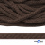 Шнур плетеный d-6 мм, 70% хлопок 30% полиэстер, уп.90+/-1 м, цв.1073-т.коричневый - купить в Великих Луках. Цена: 594 руб.