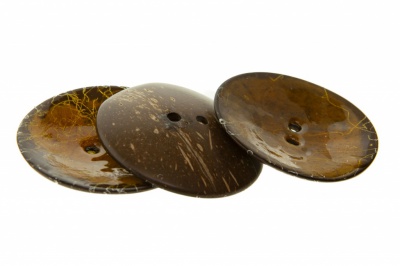 Деревянные украшения для рукоделия пуговицы "Кокос" #4 - купить в Великих Луках. Цена: 66.23 руб.