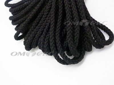 Шнур В-035 4 мм круп.плетение 100 м черный - купить в Великих Луках. Цена: 156.40 руб.