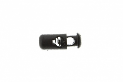 8108 Фиксатор пластиковый "Бочонок", 20х8 мм, цвет чёрный - купить в Великих Луках. Цена: 1.29 руб.