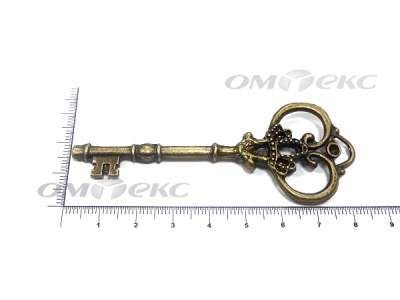 Декоративный элемент для творчества из металла "Ключ"8,5 см  - купить в Великих Луках. Цена: 26.66 руб.