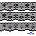 Кружево капроновое KD-W-25, шир. 29 мм/уп.50 м, цвет чёрный