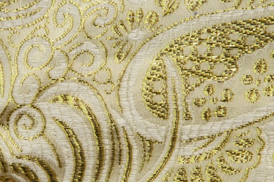 Ткань костюмная жаккард №5, 140 гр/м2, шир.150см, цвет золото - купить в Великих Луках. Цена 383.29 руб.