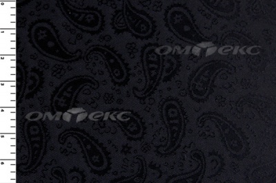 Ткань подкладочная жаккард Р14098, чёрный, 85 г/м2, шир. 150 см, 230T - купить в Великих Луках. Цена 166.45 руб.