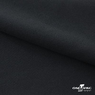 Трикотажное полотно "Капри" 100% полиэстр, 152см, 320 г/м2, чёрный, м - купить в Великих Луках. Цена 374 руб.