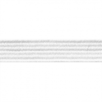 Резиновые нити с текстильным покрытием, шир. 6 мм (182 м/уп), цв.-белый - купить в Великих Луках. Цена: 705.59 руб.
