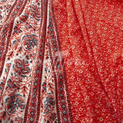 Плательная ткань "Фламенко" 24.1, 80 гр/м2, шир.150 см, принт этнический - купить в Великих Луках. Цена 241.49 руб.