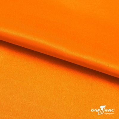 Поли креп-сатин 15-1263, 125 (+/-5) гр/м2, шир.150см, цвет оранжевый - купить в Великих Луках. Цена 155.57 руб.