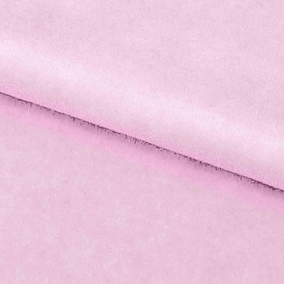Велюр JS LIGHT 1, 220 гр/м2, шир.150 см, (3,3 м/кг), цвет бл.розовый - купить в Великих Луках. Цена 1 055.34 руб.