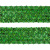 Тесьма с пайетками D4, шир. 35 мм/уп. 25+/-1 м, цвет зелёный - купить в Великих Луках. Цена: 1 308.30 руб.