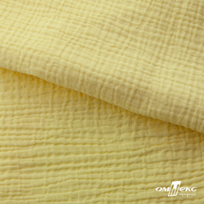 Ткань Муслин, 100% хлопок, 125 гр/м2, шир. 135 см (12-0824) цв.лимон нюд - купить в Великих Луках. Цена 337.25 руб.