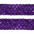 Тесьма с пайетками 12, шир. 35 мм/уп. 25+/-1 м, цвет фиолет - купить в Великих Луках. Цена: 1 308.30 руб.
