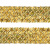 Тесьма с пайетками D16, шир. 35 мм/уп. 25+/-1 м, цвет золото - купить в Великих Луках. Цена: 1 281.60 руб.