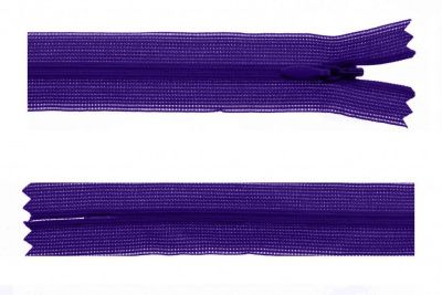 Молния потайная Т3 866, 50 см, капрон, цвет фиолетовый - купить в Великих Луках. Цена: 8.62 руб.