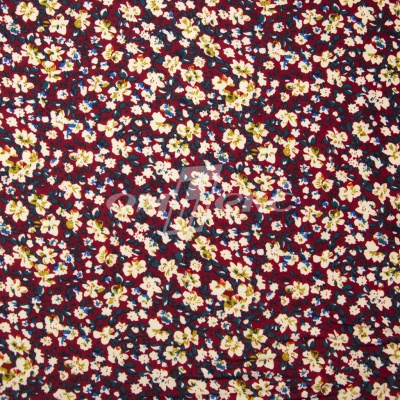 Плательная ткань "Софи" 5.1, 75 гр/м2, шир.150 см, принт растительный - купить в Великих Луках. Цена 243.96 руб.