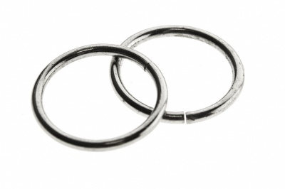 Кольцо металлическое d-15 мм, цв.-никель - купить в Великих Луках. Цена: 2.45 руб.
