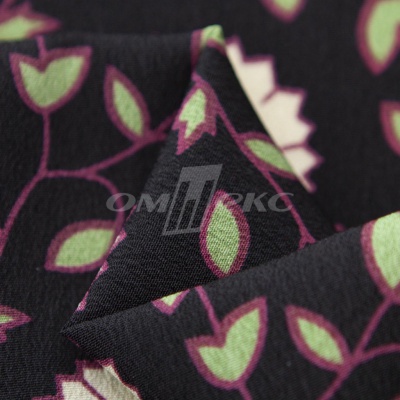 Плательная ткань "Фламенко" 10.1, 80 гр/м2, шир.150 см, принт растительный - купить в Великих Луках. Цена 241.49 руб.