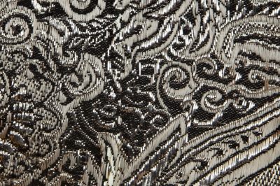 Ткань костюмная жаккард №11, 140 гр/м2, шир.150см, цвет тем.серебро - купить в Великих Луках. Цена 383.29 руб.