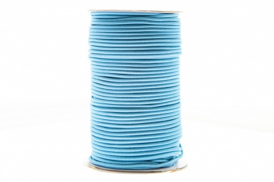 0370-1301-Шнур эластичный 3 мм, (уп.100+/-1м), цв.168 - голубой - купить в Великих Луках. Цена: 459.62 руб.