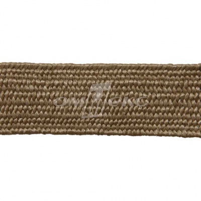 Тесьма отделочная полипропиленовая плетеная эластичная #2, шир. 40мм, цв.- соломенный - купить в Великих Луках. Цена: 51.51 руб.