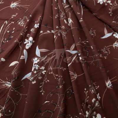 Плательная ткань "Фламенко" 2.2, 80 гр/м2, шир.150 см, принт растительный - купить в Великих Луках. Цена 239.03 руб.