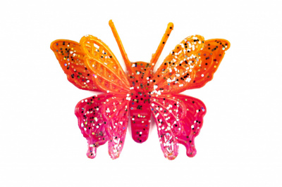 Бабочка декоративная пластиковая #10 - купить в Великих Луках. Цена: 7.09 руб.