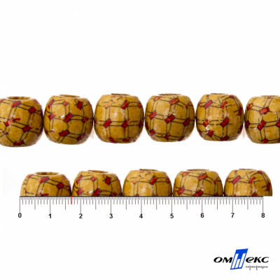 0189-Бусины деревянные "ОмТекс", 17 мм, упак.50+/-3шт - купить в Великих Луках. Цена: 83.66 руб.
