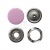 Кнопка рубашечная (закрытая) 9,5мм - эмаль, цв.003 - розовый - купить в Великих Луках. Цена: 5.74 руб.