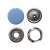 Кнопка рубашечная (закрытая) 9,5мм - эмаль, цв.182 - св.голубой - купить в Великих Луках. Цена: 5.74 руб.