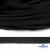 Шнур плетеный d-8 мм плоский, 70% хлопок 30% полиэстер, уп.85+/-1 м, цв.- чёрный - купить в Великих Луках. Цена: 742.50 руб.