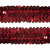 Тесьма с пайетками 3, шир. 30 мм/уп. 25+/-1 м, цвет красный - купить в Великих Луках. Цена: 1 087.39 руб.