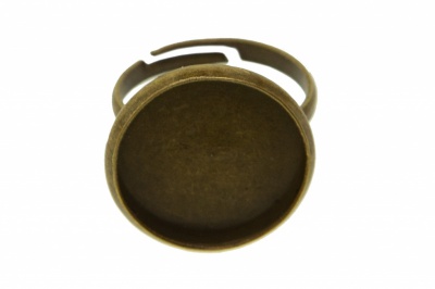 Заготовка для рукоделия металлическая фигурная для кольца 15мм - купить в Великих Луках. Цена: 7.44 руб.